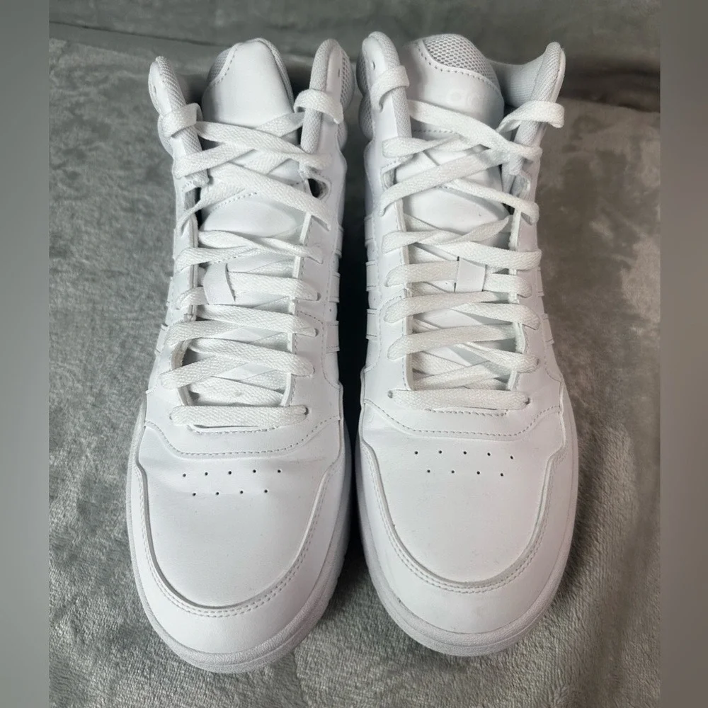 Adidas Hoops 3.0 Mid Cut Classic Shoes‎ Womens 9.5 Bright White Basketball